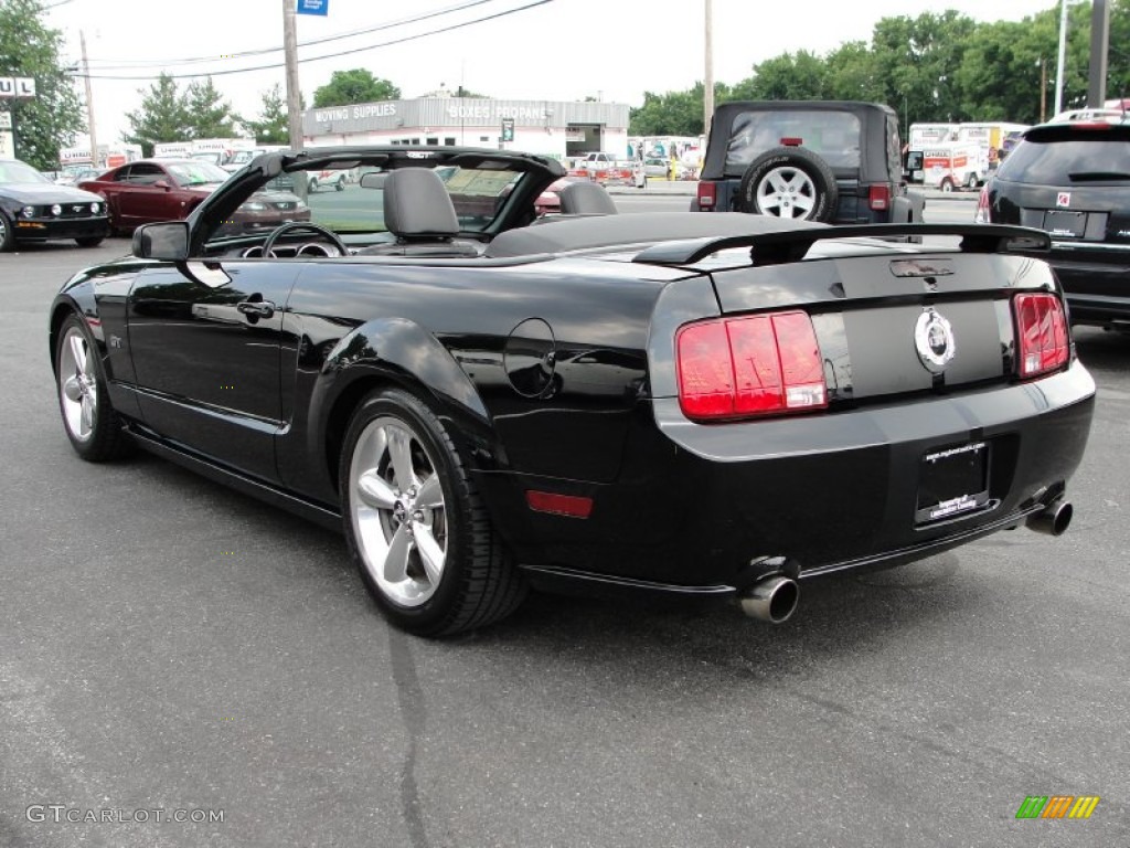 2007 Mustang GT Premium Convertible - Black / Dark Charcoal photo #4