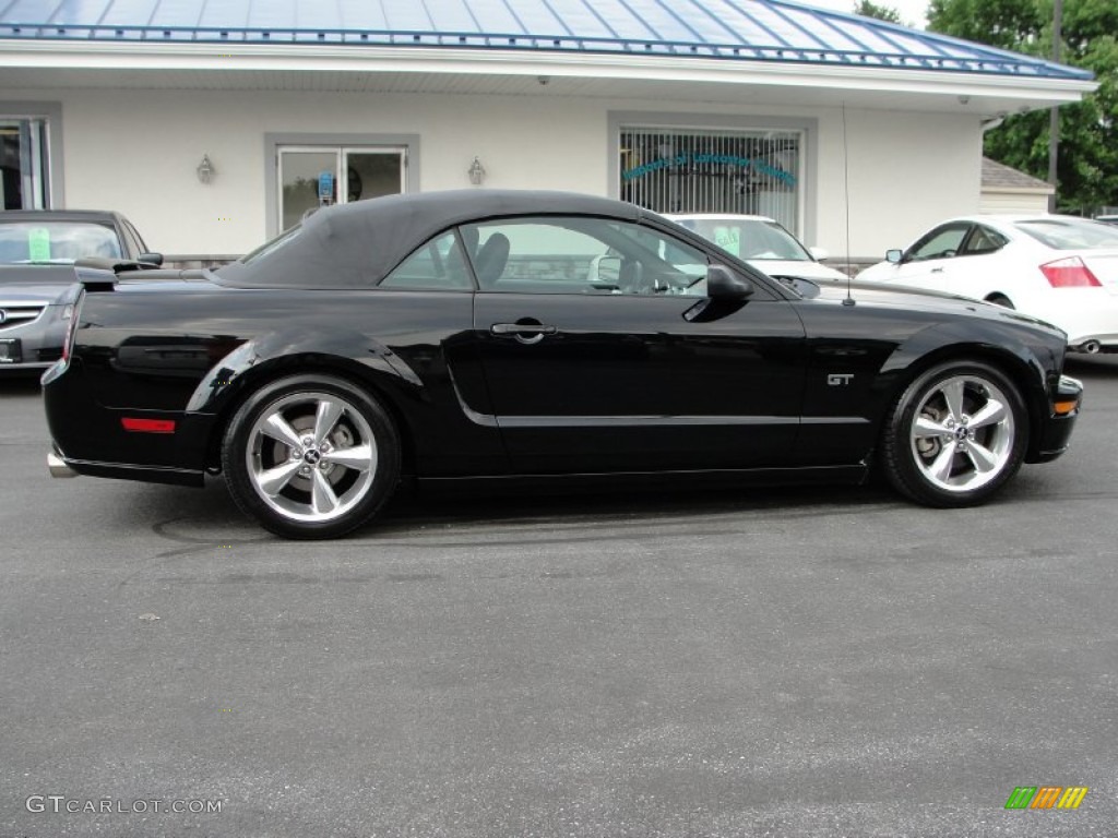 2007 Mustang GT Premium Convertible - Black / Dark Charcoal photo #15