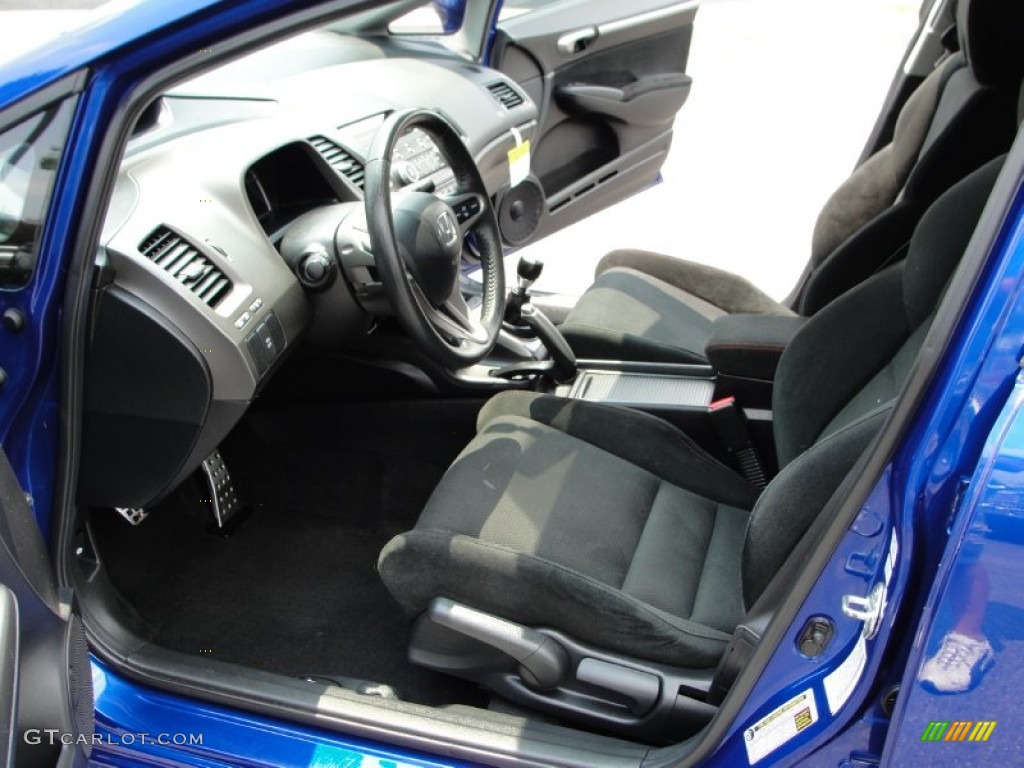 2008 Civic Si Sedan - Fiji Blue Pearl / Black photo #8