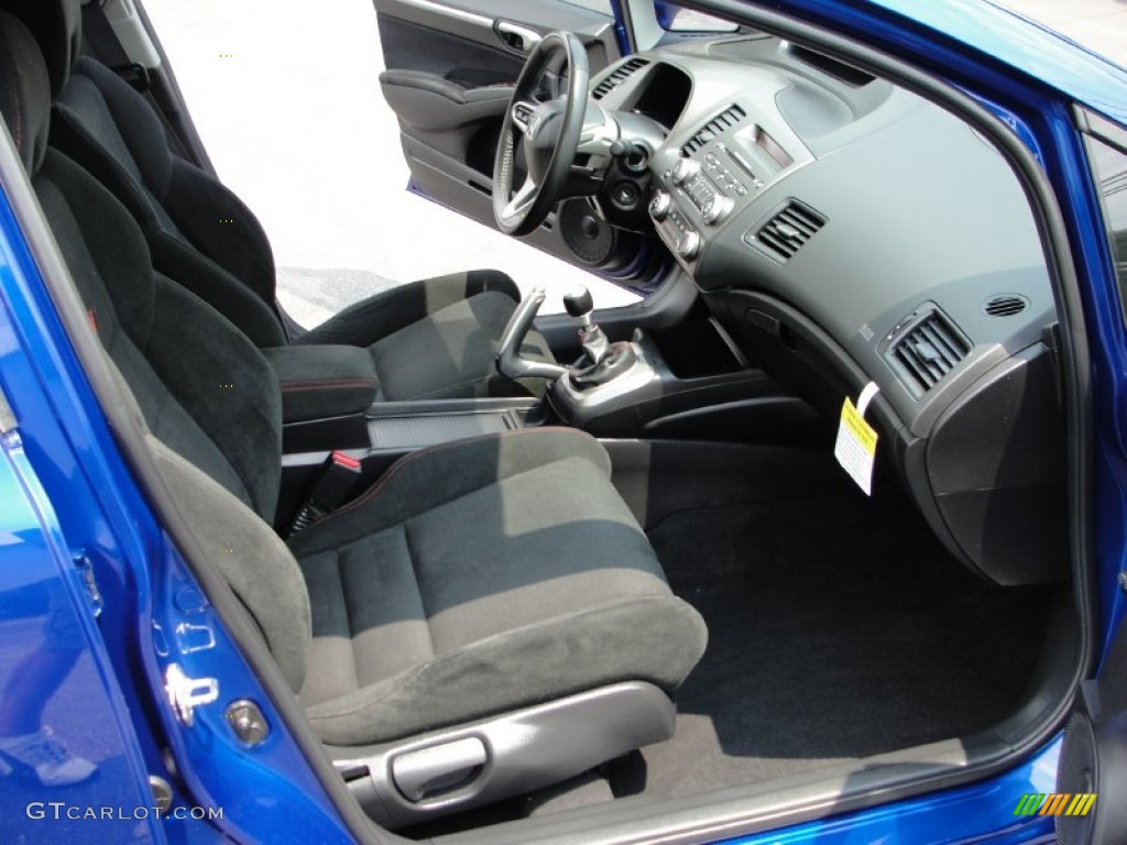 2008 Civic Si Sedan - Fiji Blue Pearl / Black photo #9