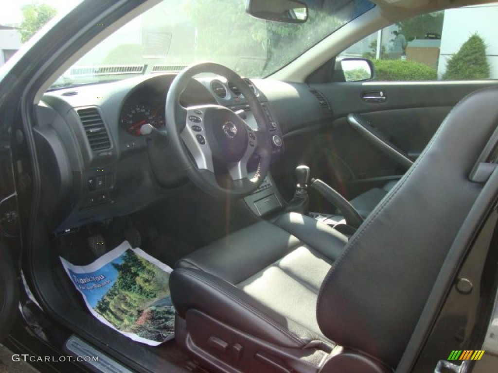 Charcoal Interior 2008 Nissan Altima 3.5 SE Coupe Photo #50437105