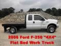 Oxford White - F250 Super Duty XLT SuperCab 4x4 Stake Truck Photo No. 1