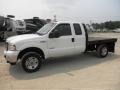 Oxford White - F250 Super Duty XLT SuperCab 4x4 Stake Truck Photo No. 4