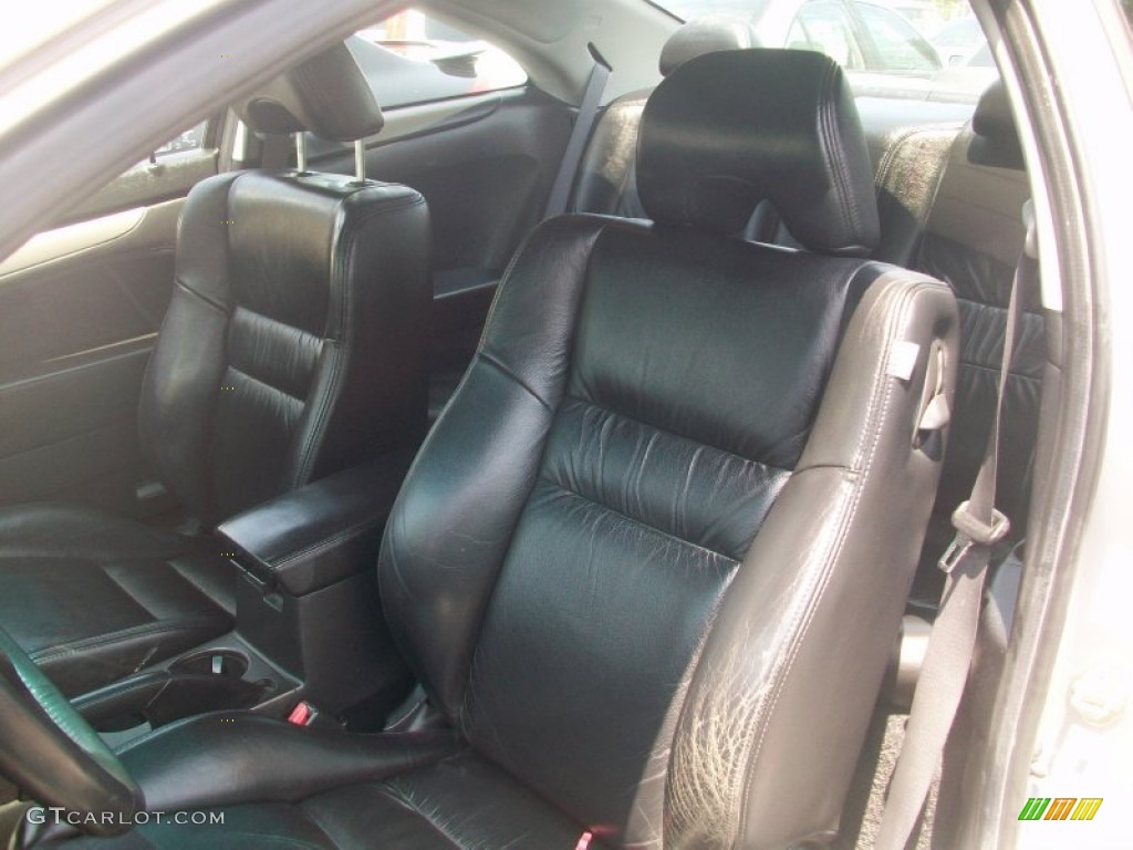 2003 Accord EX V6 Coupe - Satin Silver Metallic / Black photo #14