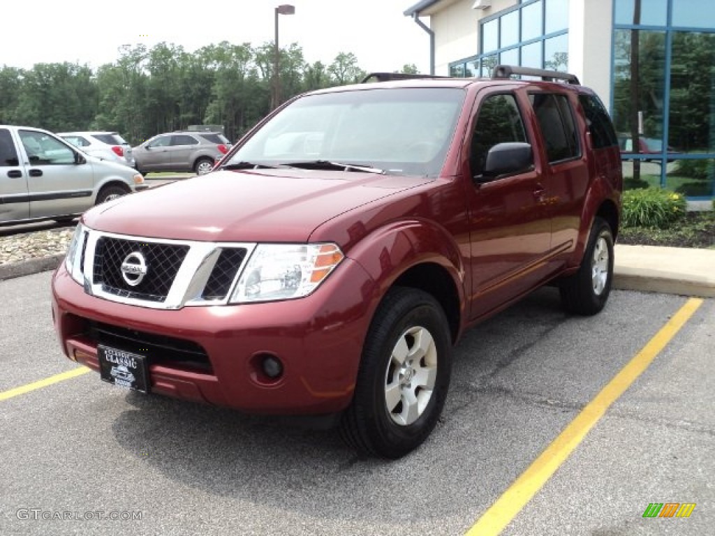 2008 Pathfinder S 4x4 - Red Brawn / Graphite photo #1