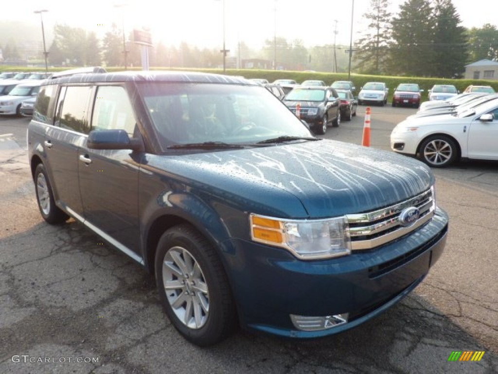 2011 Flex SEL - Mediterranean Blue Metallic / Medium Light Stone photo #6