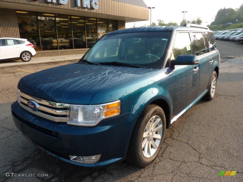 2011 Flex SEL - Mediterranean Blue Metallic / Medium Light Stone photo #8