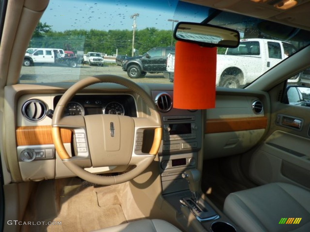 2008 MKZ AWD Sedan - Moss Green Metallic / Sand photo #12