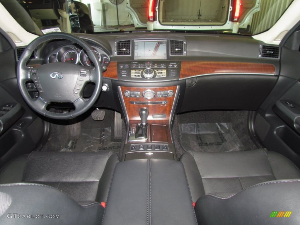 2008 Infiniti M 45x AWD Sedan Graphite Dashboard Photo #50443696