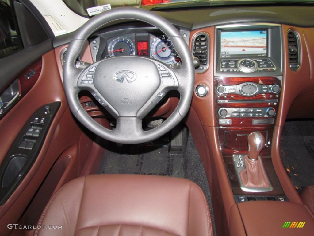 2008 Infiniti EX 35 Journey Chestnut Steering Wheel Photo #50444731