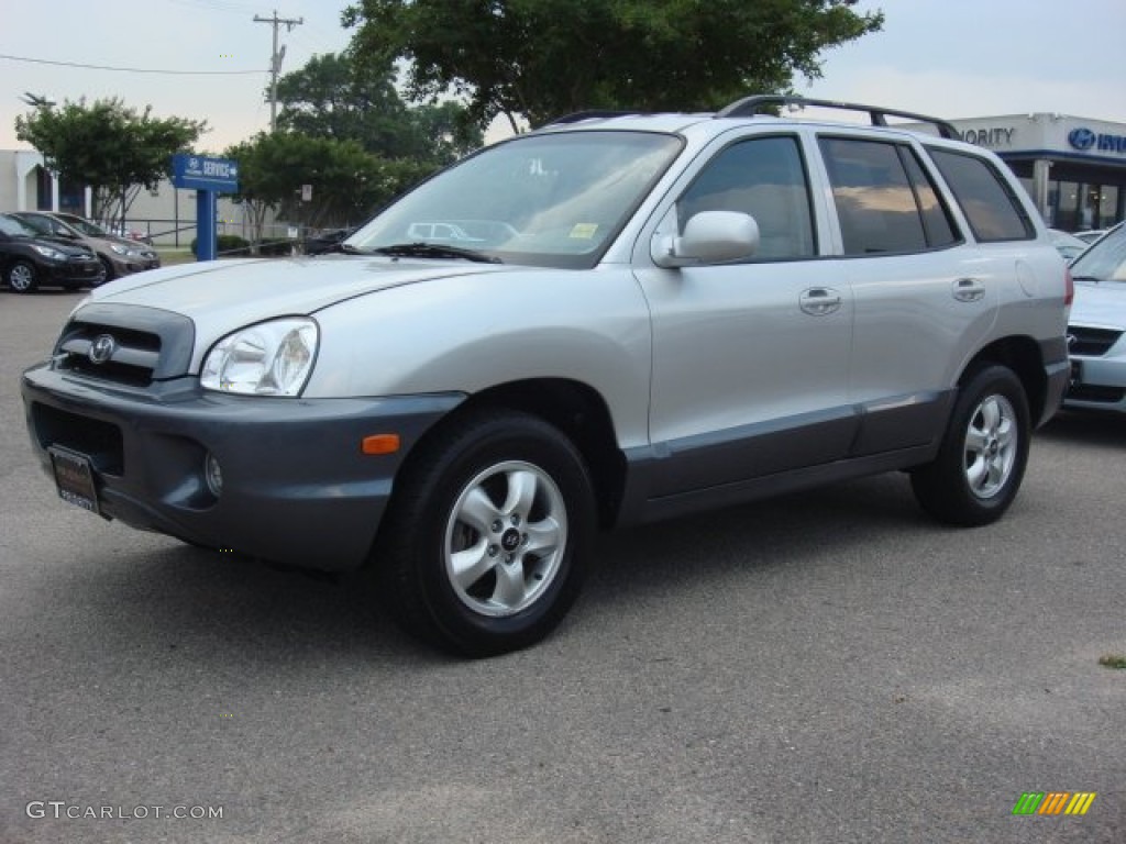 2005 Santa Fe GLS 4WD - Smart Silver / Gray photo #2