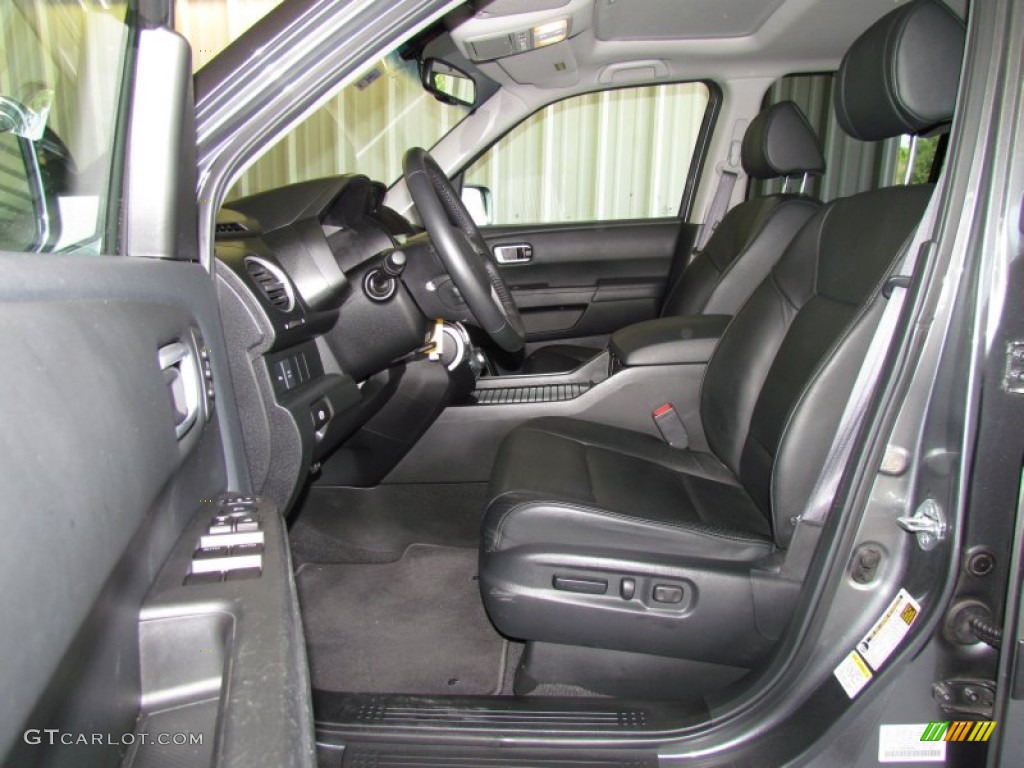Black Interior 2009 Honda Pilot Touring Photo #50447215