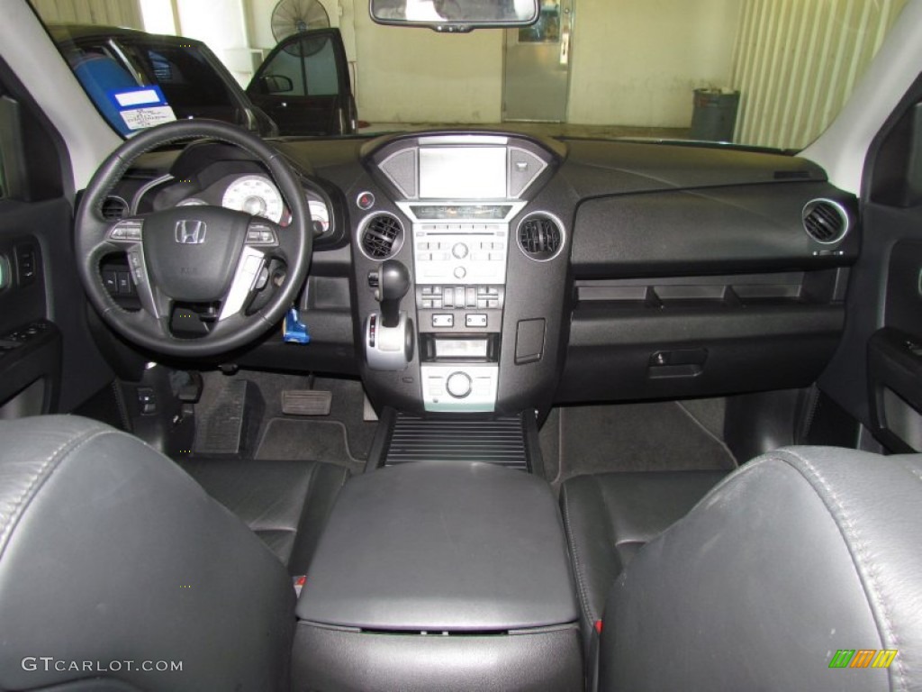 2009 Honda Pilot Touring Black Dashboard Photo #50447294
