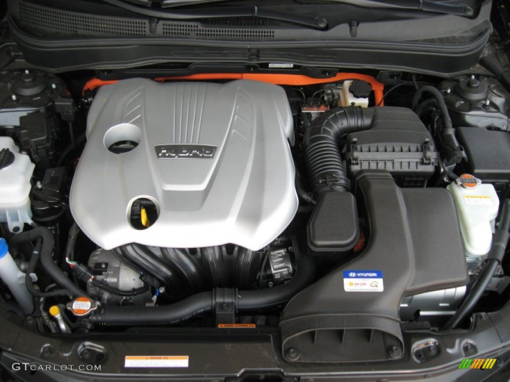 2011 Hyundai Sonata Hybrid 2.4 Liter h DOHC 16-Valve D-CVVT 4 Cylinder Gasoline/Electric Hybrid Engine Photo #50447513