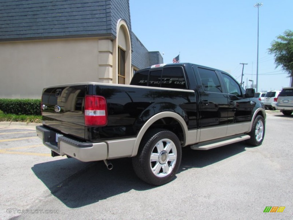 2007 F150 King Ranch SuperCrew - Black / Castano Brown Leather photo #7
