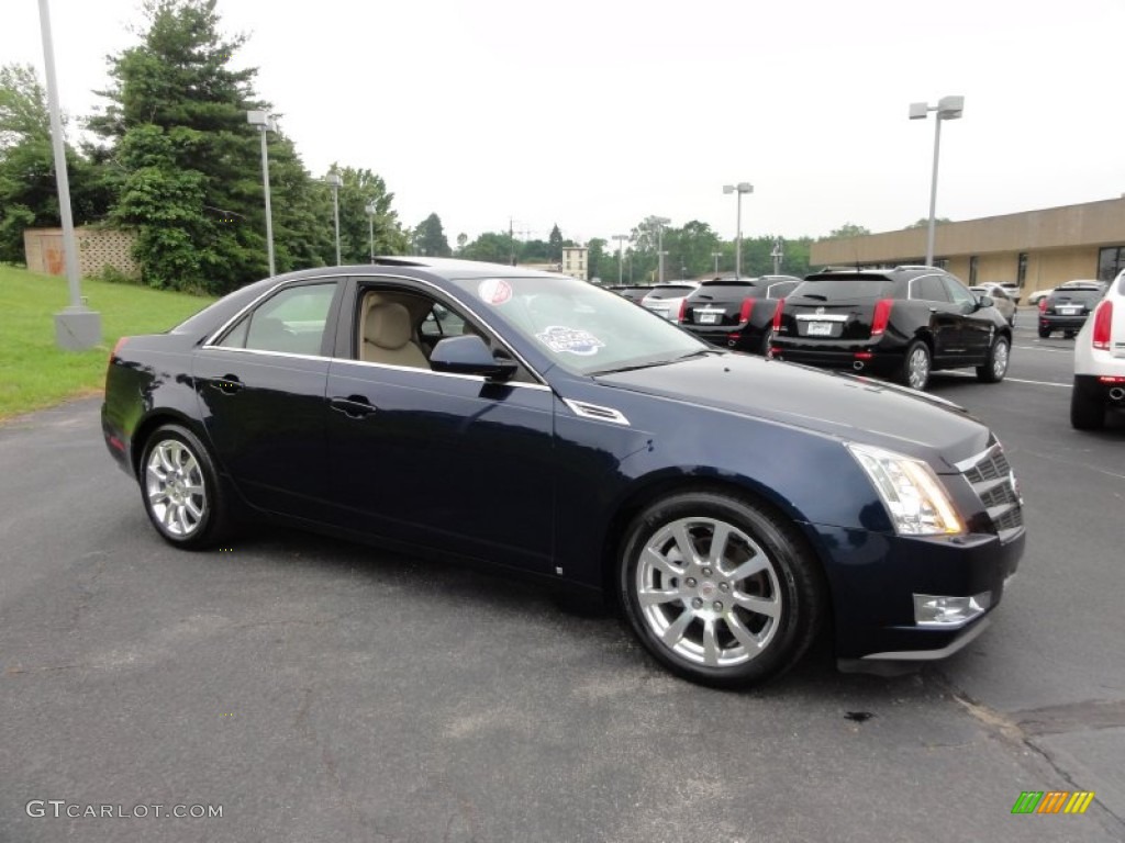2008 CTS Sedan - Blue Chip / Cashmere/Cocoa photo #6