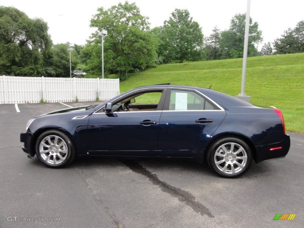 2008 CTS Sedan - Blue Chip / Cashmere/Cocoa photo #11