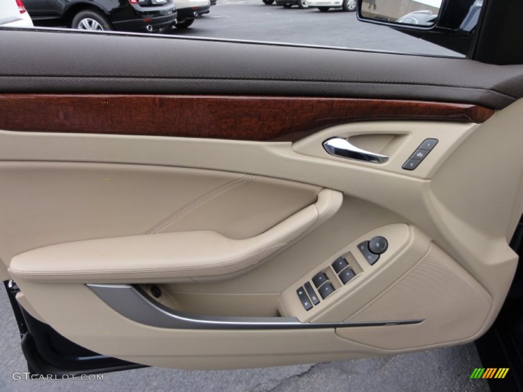 2008 Cadillac CTS Sedan Cashmere/Cocoa Door Panel Photo #50447732