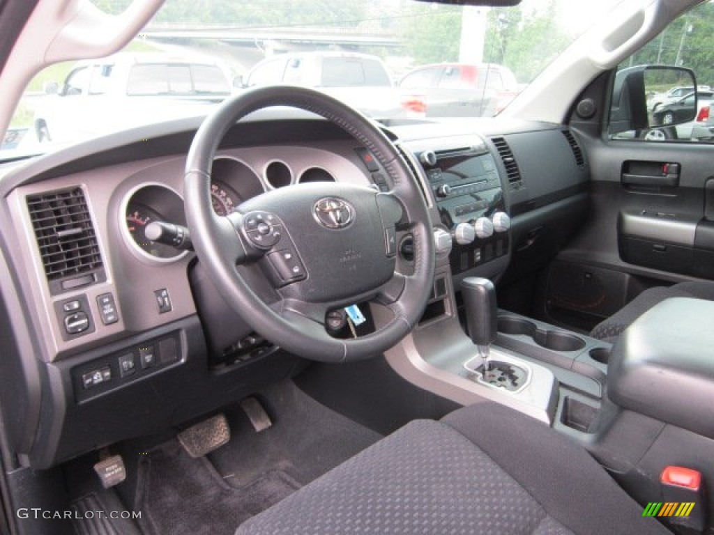 2010 Tundra TRD Double Cab 4x4 - Black / Black photo #11