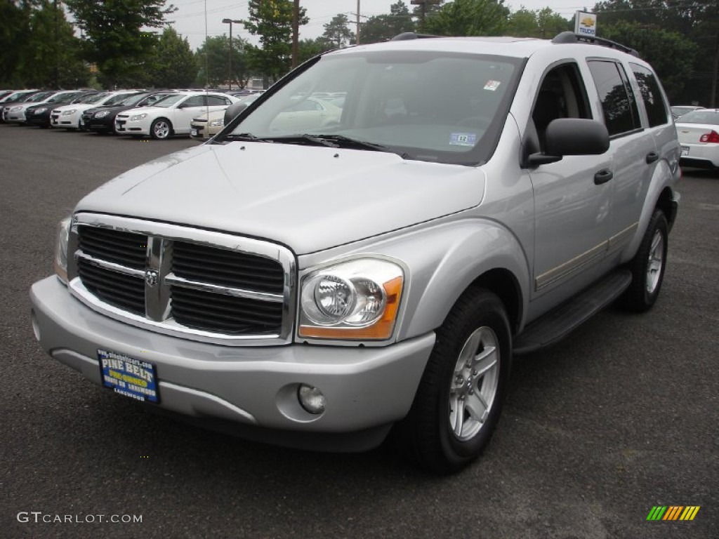 2005 Durango Limited 4x4 - Bright Silver Metallic / Medium Slate Gray photo #1