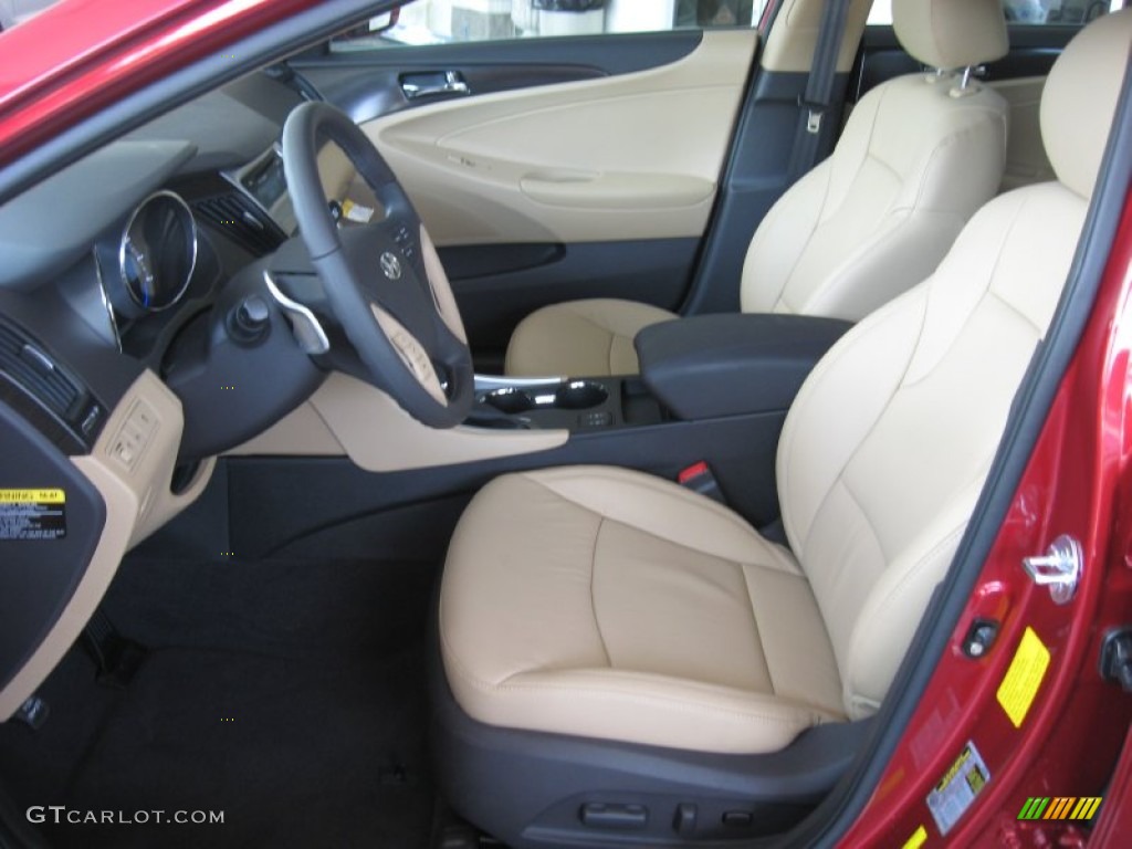 2011 Sonata Limited 2.0T - Venetian Red / Camel photo #13