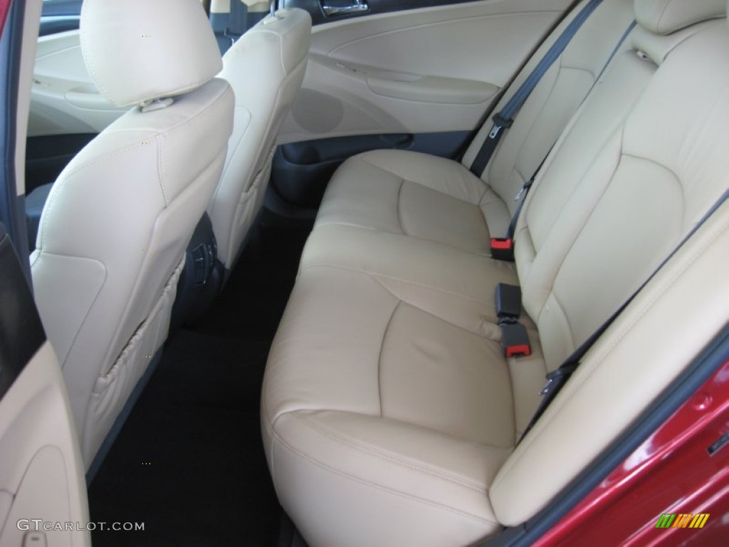 2011 Sonata Limited 2.0T - Venetian Red / Camel photo #16
