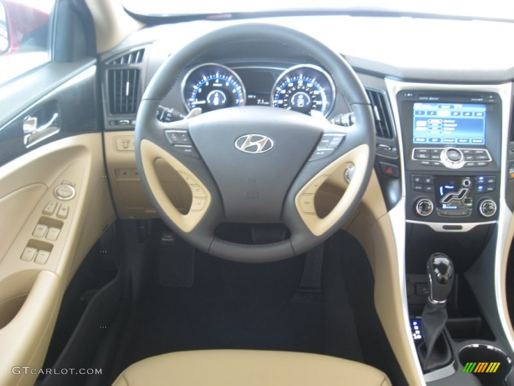 2011 Sonata Limited 2.0T - Venetian Red / Camel photo #22