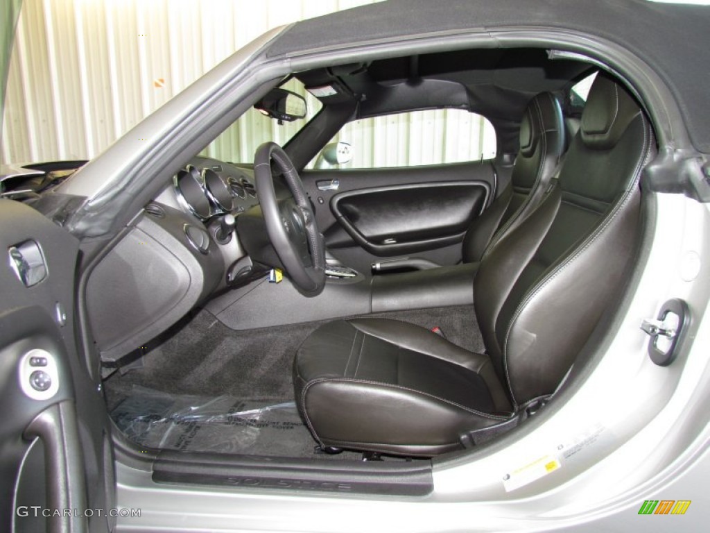 Ebony Interior 2009 Pontiac Solstice Roadster Photo #50448892
