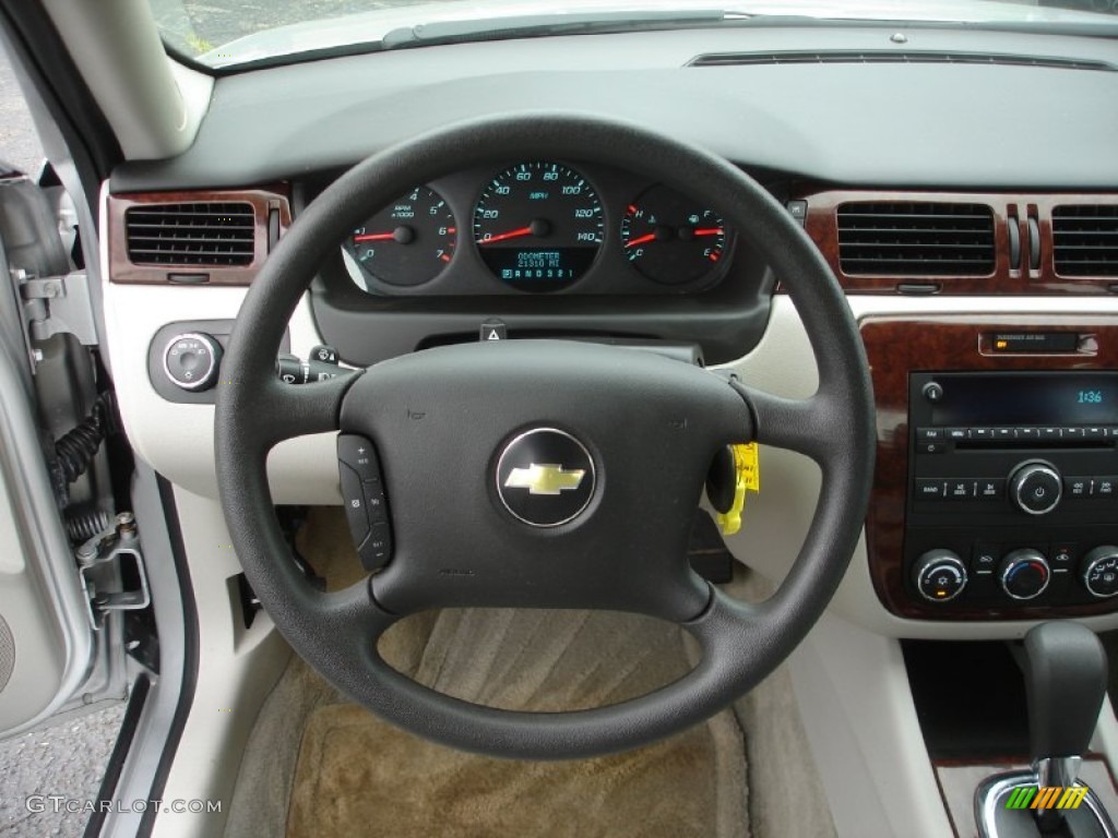 2011 Chevrolet Impala LS Gray Steering Wheel Photo #50449574