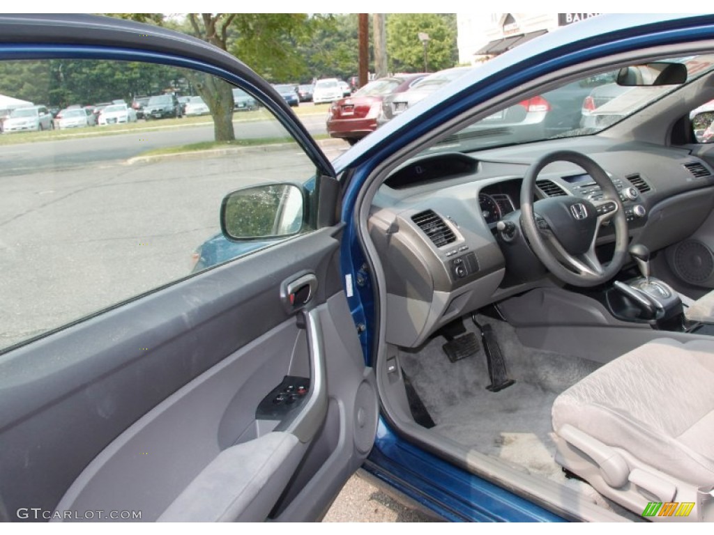 2007 Civic EX Coupe - Atomic Blue Metallic / Gray photo #11