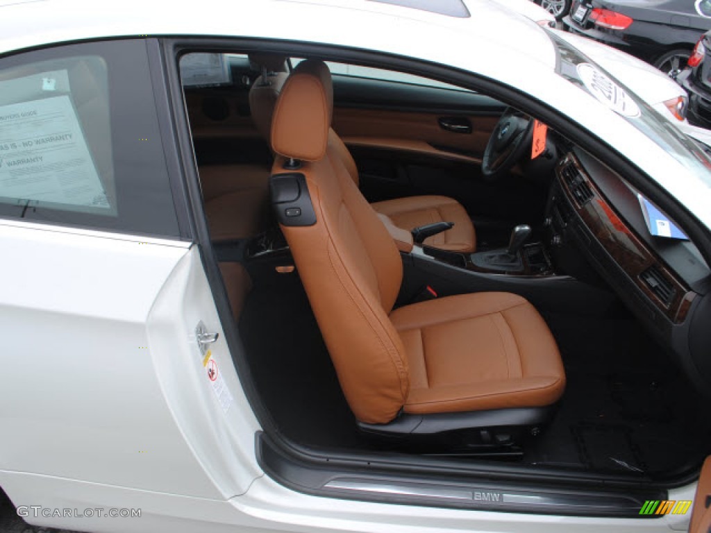 2008 3 Series 328i Coupe - Alpine White / Saddle Brown/Black photo #4