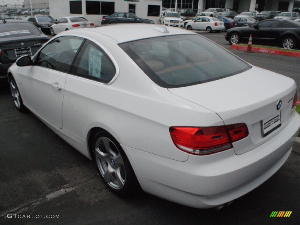 2008 3 Series 328i Coupe - Alpine White / Saddle Brown/Black photo #10