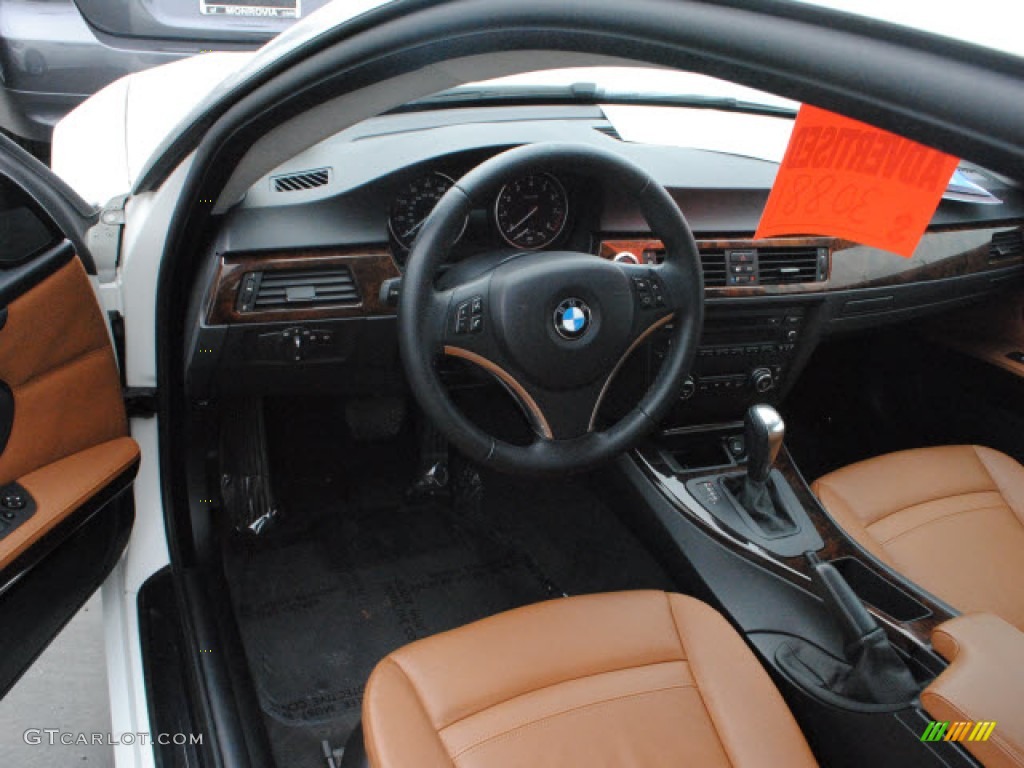 2008 3 Series 328i Coupe - Alpine White / Saddle Brown/Black photo #12