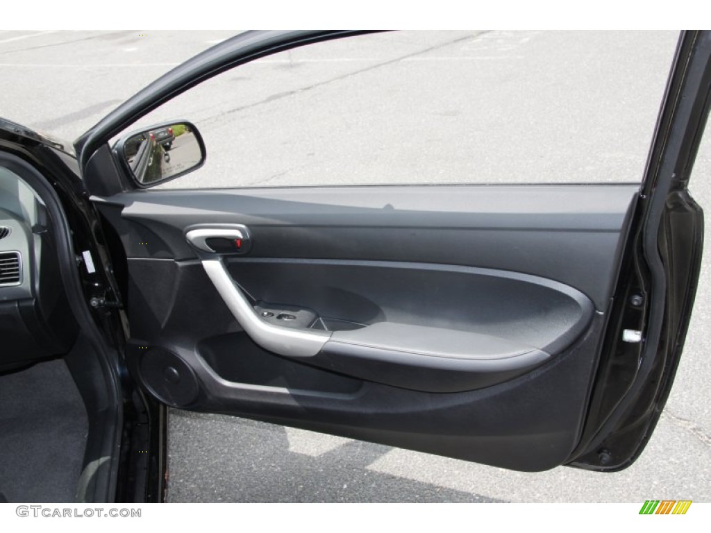 2008 Honda Civic EX-L Coupe Black Door Panel Photo #50452418