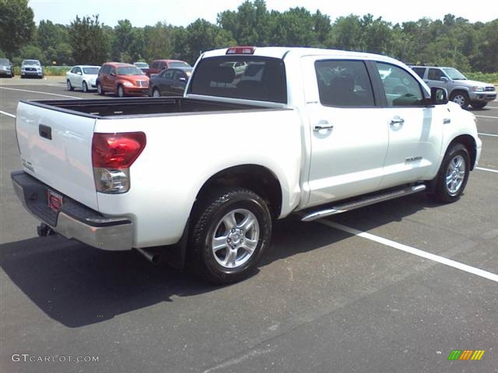 2007 Tundra Limited CrewMax - Super White / Red Rock photo #11