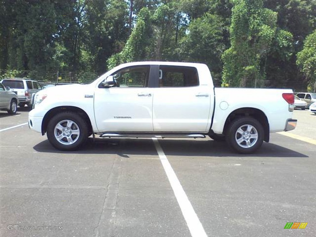 2007 Tundra Limited CrewMax - Super White / Red Rock photo #12