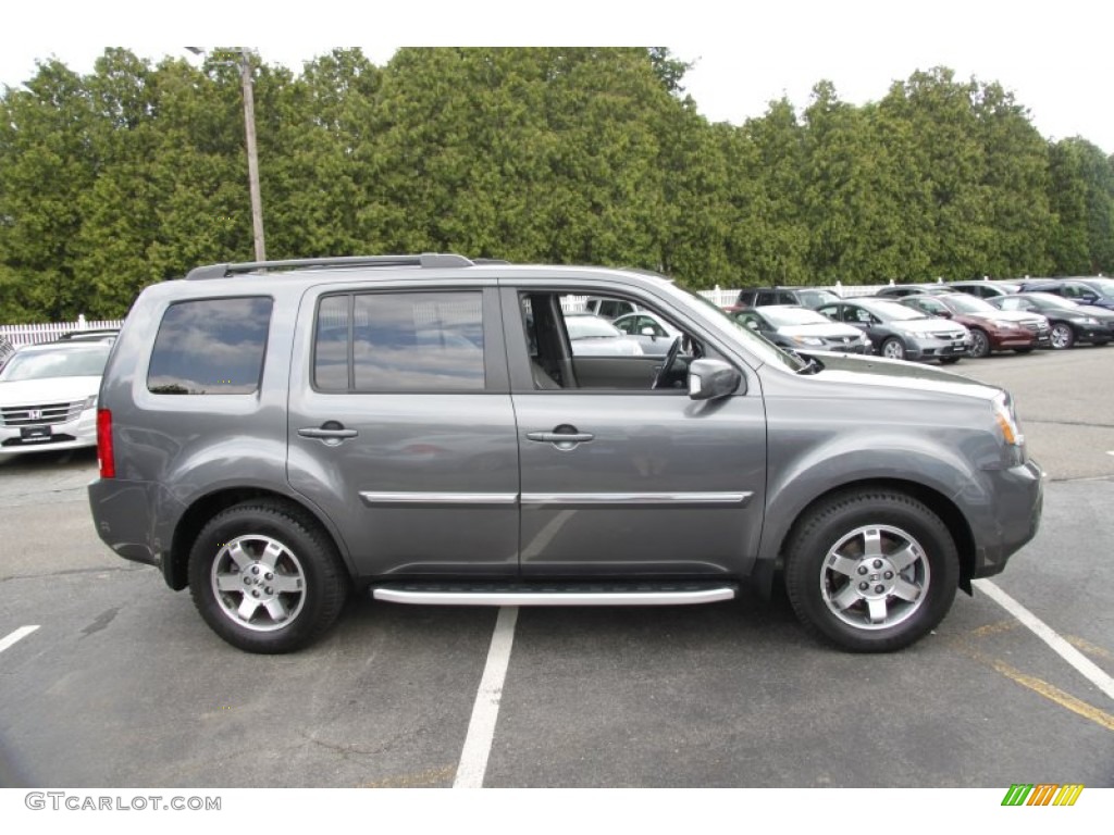 Polished Metal Metallic 2011 Honda Pilot Touring 4WD Exterior Photo #50453030
