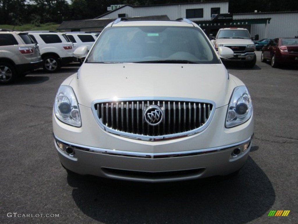 2011 Enclave CXL AWD - White Diamond Tricoat / Cashmere/Cocoa photo #2