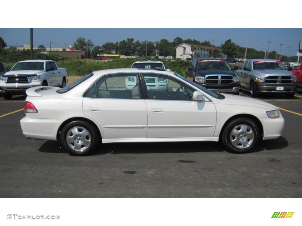 2002 Accord EX V6 Sedan - Taffeta White / Ivory photo #6