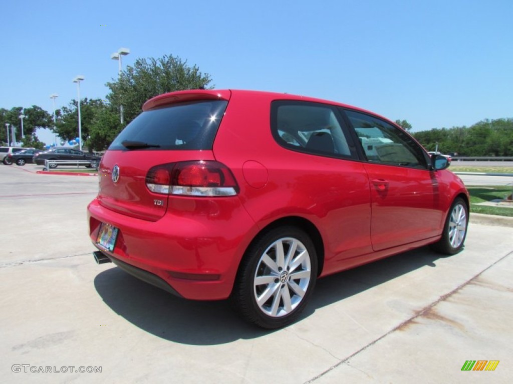 Tornado Red 2011 Volkswagen Golf 2 Door TDI Exterior Photo #50455694
