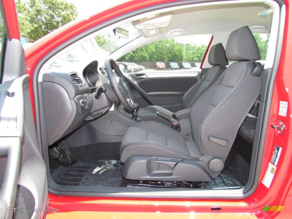 Titan Black Interior 2011 Volkswagen Golf 2 Door TDI Photo #50455709