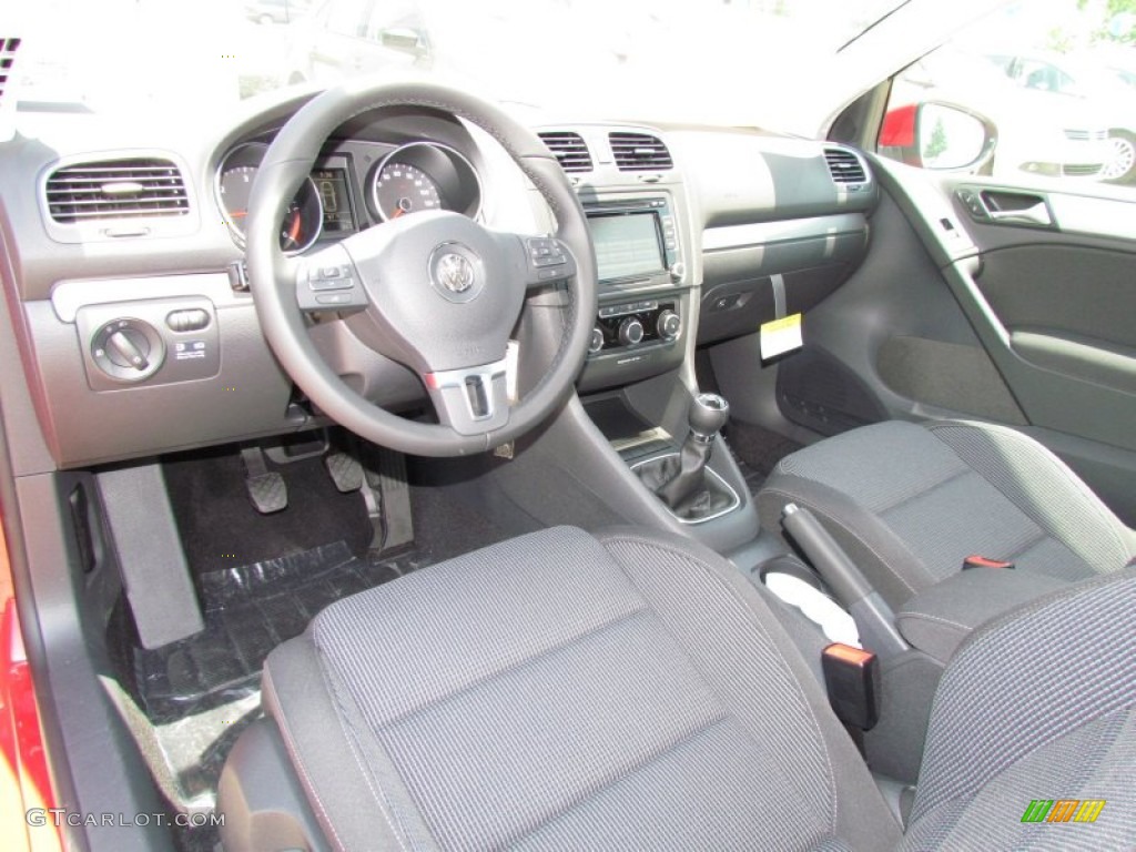 Titan Black Interior 2011 Volkswagen Golf 2 Door TDI Photo #50455737