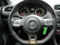 Interlagos Plaid Cloth 2010 Volkswagen GTI 2 Door Steering Wheel