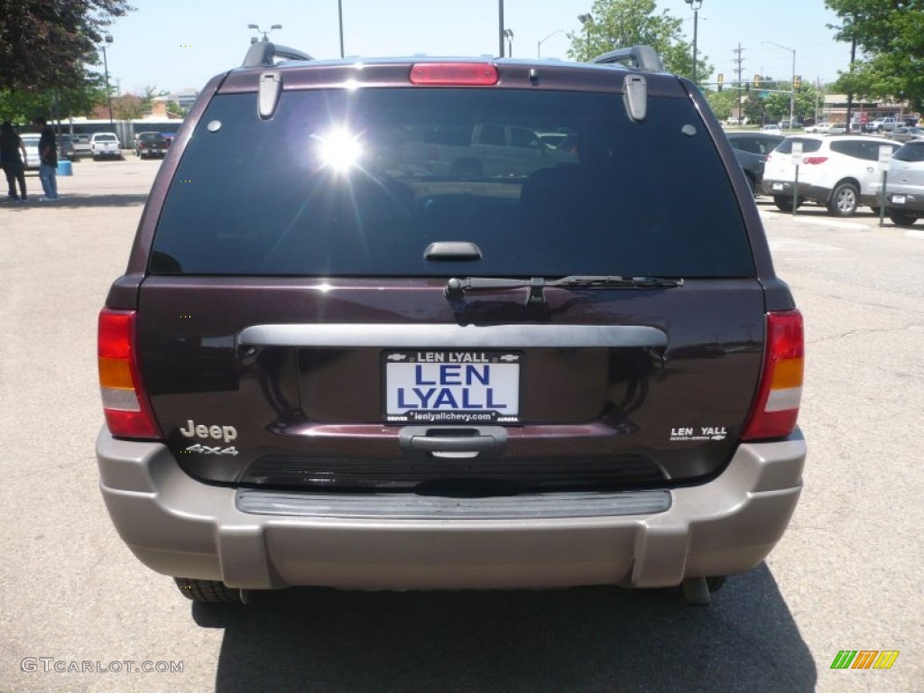 2003 Grand Cherokee Laredo 4x4 - Deep Lava Red Metallic / Taupe photo #5