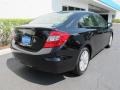 2012 Crystal Black Pearl Honda Civic EX-L Sedan  photo #3