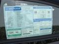 2012 Honda Civic EX-L Sedan Window Sticker