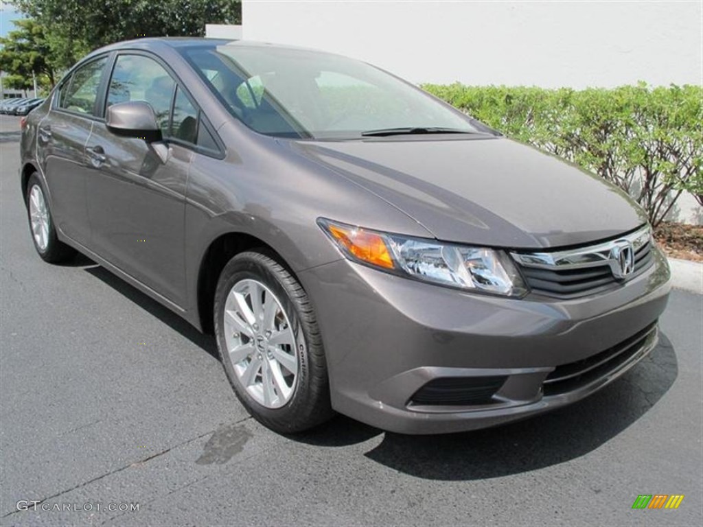 Urban Titanium Metallic 2012 Honda Civic EX Sedan Exterior Photo #50456690