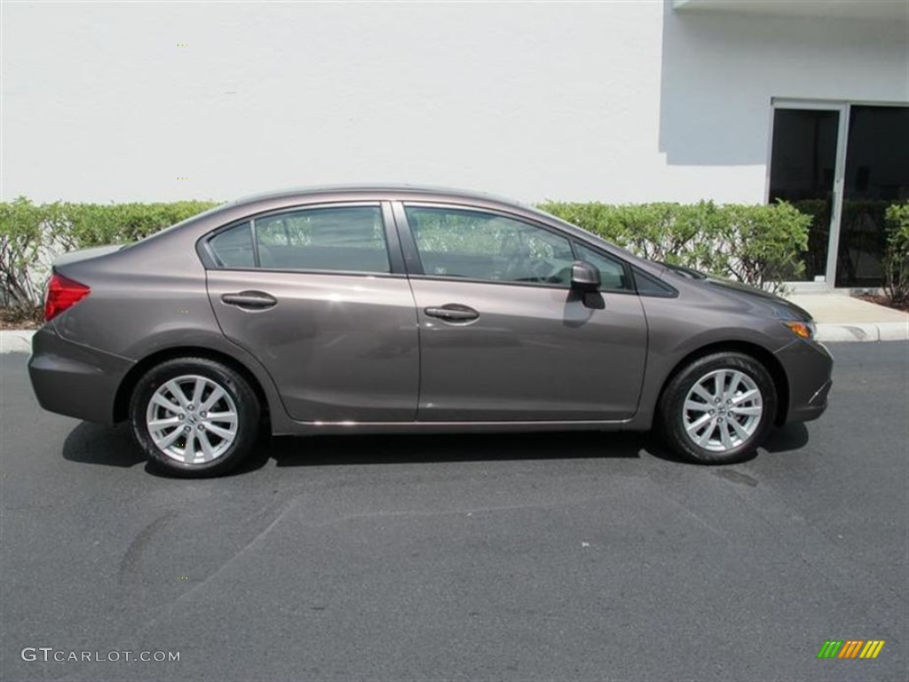 Urban Titanium Metallic 2012 Honda Civic EX Sedan Exterior Photo #50456705