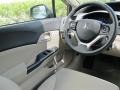 Beige 2012 Honda Civic EX Sedan Steering Wheel