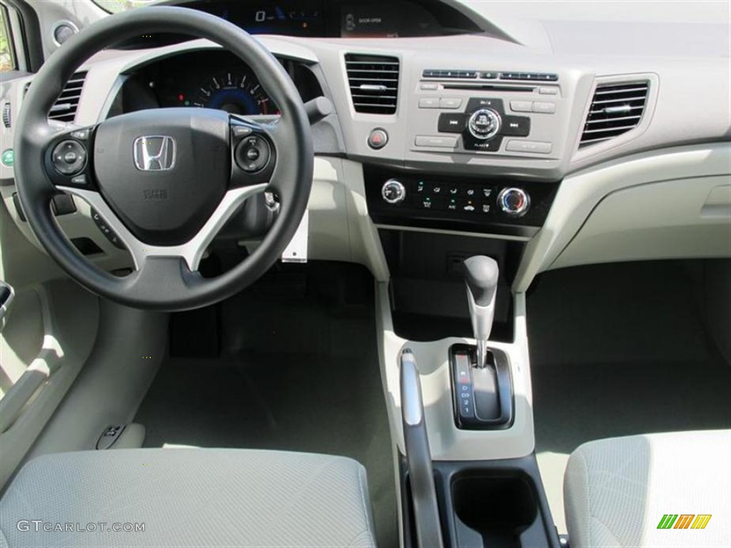 2012 Honda Civic EX Sedan Stone Dashboard Photo #50456885